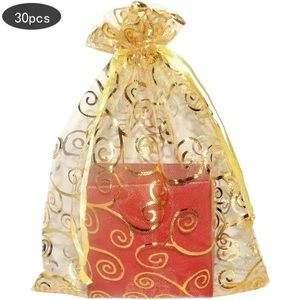 30pcs sheer organza favor bags